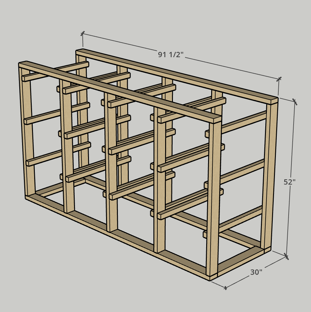 4x3 Horizontal Grid (12 Totes)